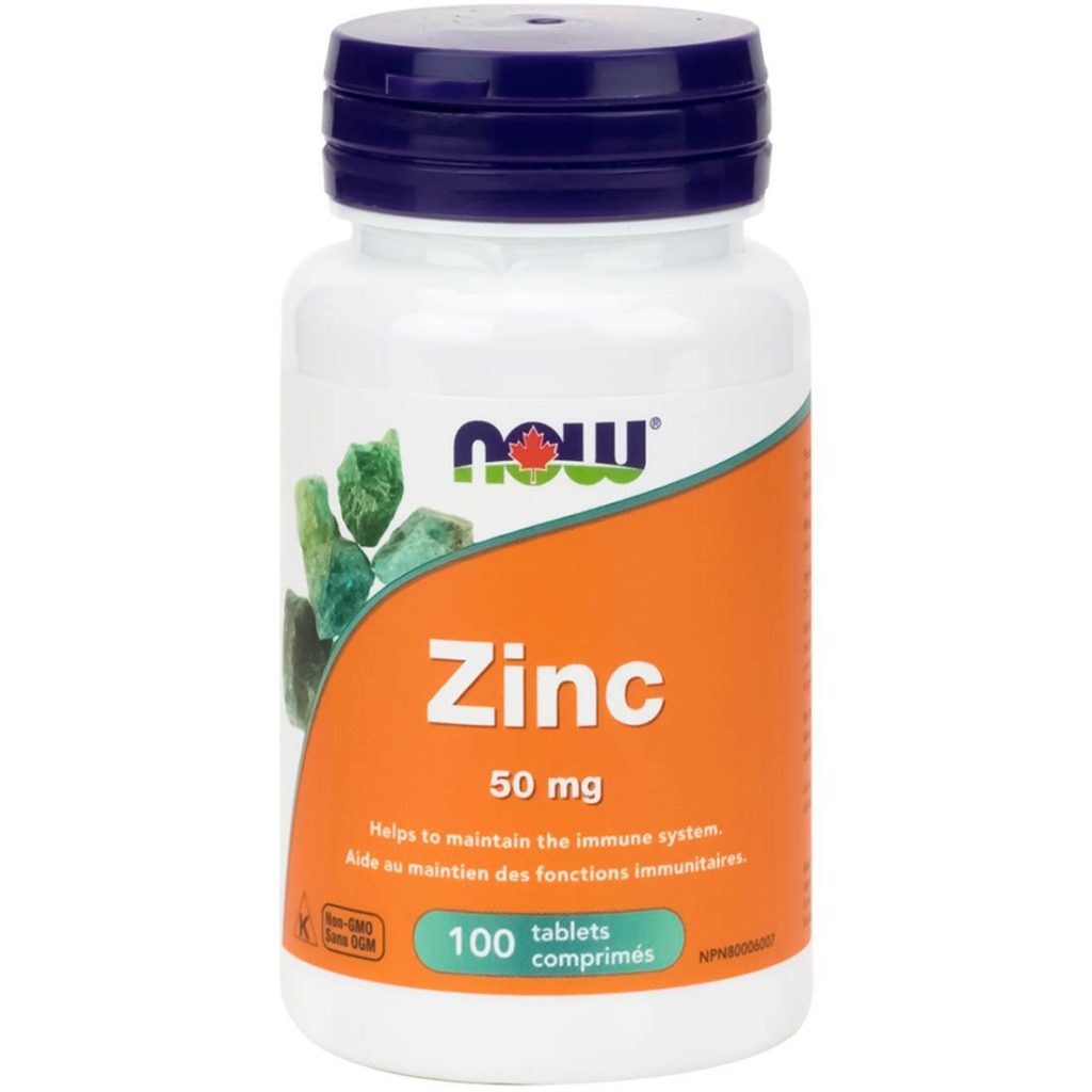 Now Zinc Gluconate 50mg 100 tablets Virgin Health Spring